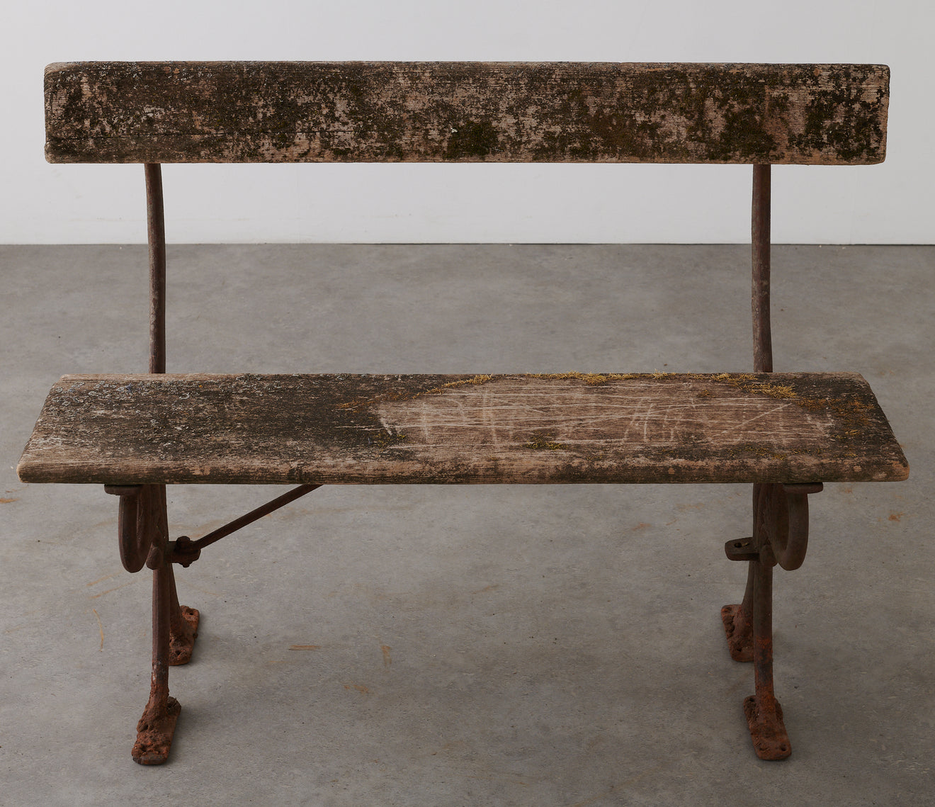 PAIR OF LATE 19TH C WOOD AND IRON BENCHES